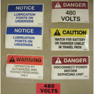 BATTERY EXTRACTOR SAFETY LABEL KIT