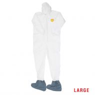 Chemical Coveralls with Hood & Boots- Large