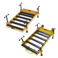 The Adjustable Battery Service Stand provides a convenient place to temporarily store an industrial battery during lift truck service.  Models available with and without the Dolly Handle and Casters combination.