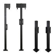 EV Charger Pedestals are available in two heights for compatibility with or without cable retractors (sold separately)