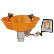 Wall Mounted Eye Wash Station for forklift battery rooms. Provides fast, easy, and convenient relief in an emergency.
