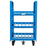 Flow Through Racks improve workflow by providing safe and convenient access to battery stock.