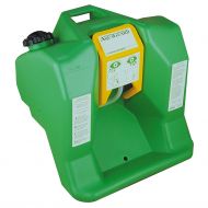 The BHS Portable Eye Wash is a completely self-contained 16 gal (60.6 L) tank system that provides relief in an emergency. 