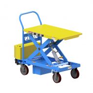 Powered Mobile Lift Table with Accordion Skirt Gaurd