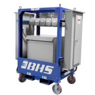 The Transformer Cart is designed to carry, support, and protect transformers and distribution boxes within a single unit.