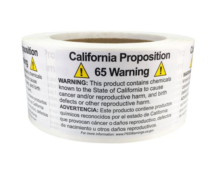 California Proposition 65 Warning Labels California Proposition 65 Warning Labels