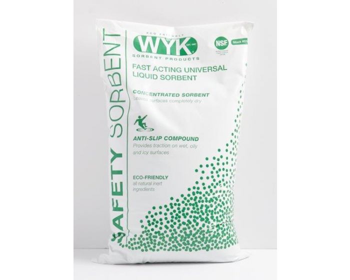 AntiSlip Safety Sorbent, 25 lbs in a plastic bag