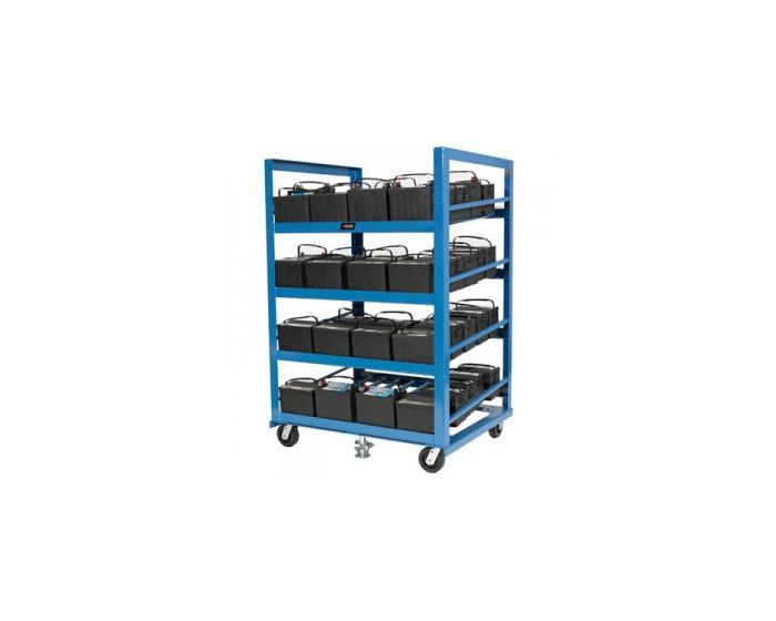 Automotive Battery Rack with Casters
