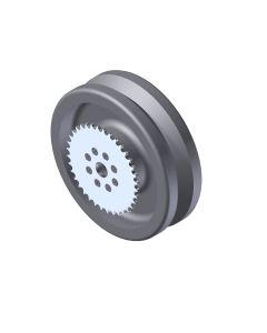 Wheel Assembly, V-Groove w/ Sprocket