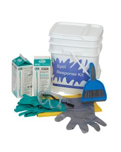 This kit is designed to contain, neutralize and solidify small hydrofluoric acid spills and drips.