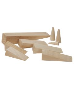 Wooden Plug Kit - 9 Per Kit - 6 Wedges & 3 Plugs