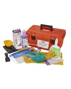 Designed for safety around battery charging areas, this kit indicates, neutralizes, and cleans battery acid and corrosion.
