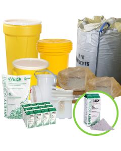 WYK Safety Sorbent soaks up liquids instantly, leaving a dry, safe anti-slip surface ready for immediate use.