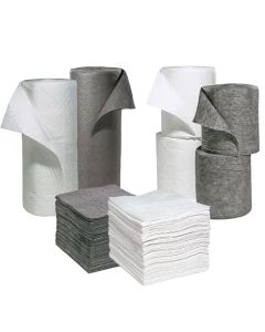 Quickly absorbs leaks, spills and overspray. Two layer construction provides strength and quick absorbency.
