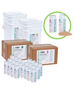 WYK Fresh is an odor control absorbent made from vegetable and cellulose fiber impregnated with odor-controlling fragrances.