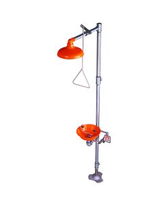 The Shower Eye Wash is ideal for emergencies. It is fully equipped with an overhead shower and an eye wash to rinse away contaminants.