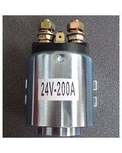 Motor Solenoid, 24V/200A, round silver (SW-180-S-24V)