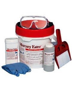 Provides all the tools necessary to safely and quickly clean up and decontaminate a mercury spill.