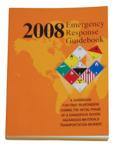 A guidebook for first responders during the initial phase of a dangerous goods/hazardous materials transportation incident.