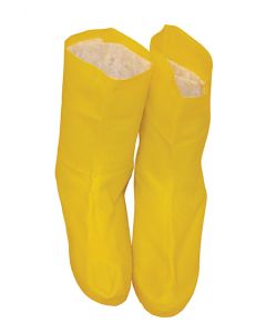Boots - Latex - Yellow -12" - Pair - Size XXL
