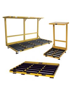 BHS Battery Roller Stands provide the ideal location to charge, store, and exchange lift truck batteries with convenience and ease.
