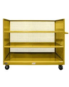 Keep bins and packages firmly in place with the Angled Shelf Cart