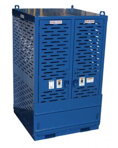 Cylinder Storage Cage with Firewall, 20 Cylinders