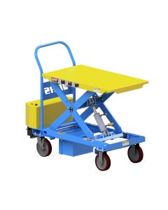Powered Mobile Lift Table with Accordion Skirt Gaurd