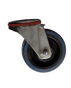 Castor, 100mm, ZP swivel unbraked, TPR wheel (DM series)