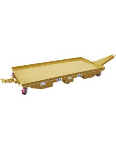 Center Steer Warehouse Trailers (TT-CS) achieve exceptional maneuverability with a fifth caster in the center of the frame.
