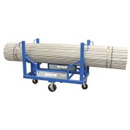 The slim design of the Conduit Carrier Cart is great for narrow aisles, where a forklift simply cannot fit. 