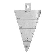 The Electrical Conduit Gauge is used to measure the inside diameter of steel and aluminum conduit ranging from 0.5” to 4” in diameter.