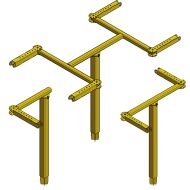 The Cable Retractor Reel Mount comes in three models for mounting one, two, or four Cable Retractor Reels (CRR)