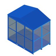 The Cylinder Storehouse is a heavy-duty formed and welded frame providing a rigid storehouse for industrial cylinders or other valuable items.