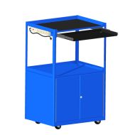 The Mobile Workstation is a secure storehouse for tools, equipment, and supplies as well as a functional computer desk.