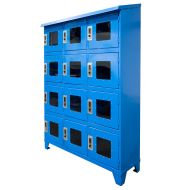 Each compartment locks individually, while 8” x 8” plexi-glass windows offer full visibility to all