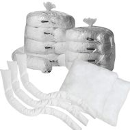 Oil Selective Polypropylene Socks, Pillows & Booms float on water while selectively absorbing petroleum-based liquids.