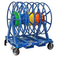 The BHS Parallel Reel Payout simplifies cable pulling with free-spinning, multi-compartment reels, providing an even payout. 
