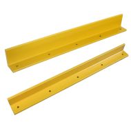 Protective Rail protects battery handling equipment and racking against damage at floor level.