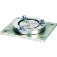 Pivot base for power cable reel. Designed for use when cable reel is mounted to the ceiling, to provide increased range of motion.