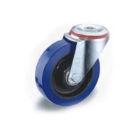 Castor, 125mm, ZP swivel unbraked, Resilex wheel (EZ/MT series)