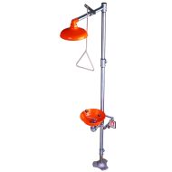 The Shower Eye Wash is ideal for emergencies. It is fully equipped with an overhead shower and an eye wash to rinse away contaminants.