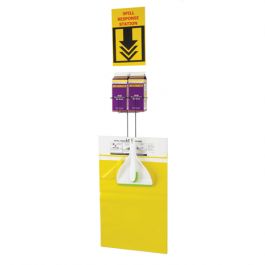 Spill Kit Wall-Mounted with Counter Broom