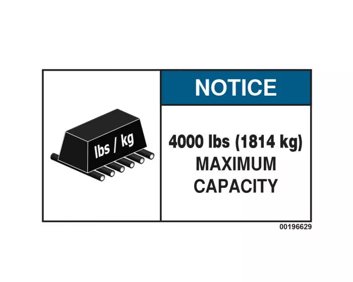 4000 lbs in kg clearance