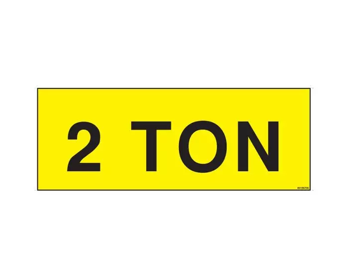 200 LBS Capacity Label 00196749
