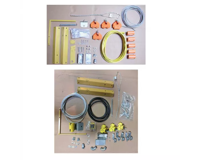 Aero-Motive Festoon Hardware Kit 5100 Series Wire Rope Hardware Kit Includes 2 Eyebolts 5 Cable Clamps Ball Stop and Fasteners 5103 