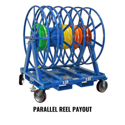 Cable Reel Trailers for Material Transport & Power Mandrel Pay-Out