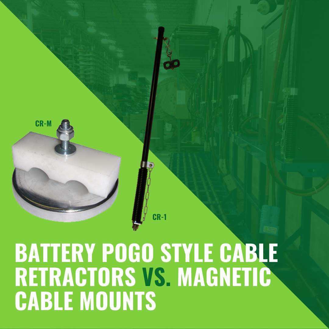 Battery Pogo Style Cable Retractors vs. Magnetic Cable Mounts