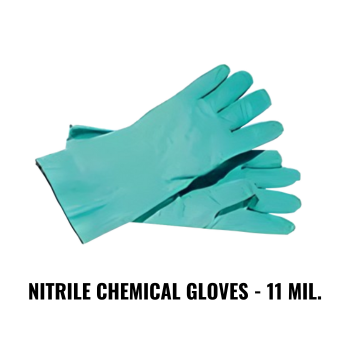  Nitrile Chemical Gloves - 11 mil.