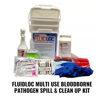 FluidLoc Multi Use Bloodborne Pathogen Spill & Clean Up Kit